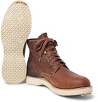 visvim - Virgil Distressed Leather Boots - Men - Brown