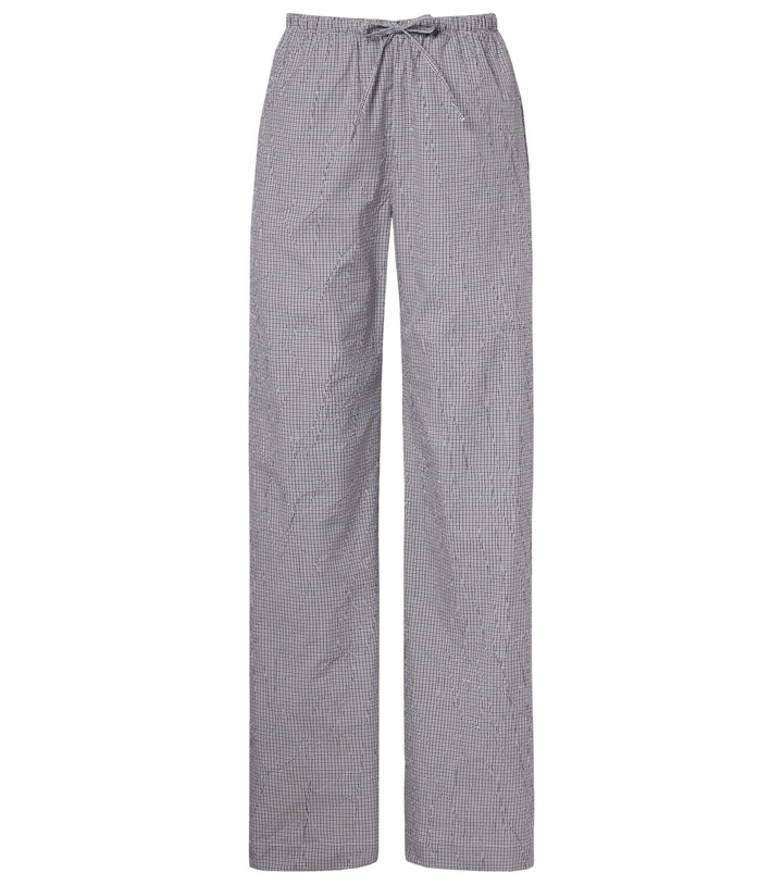 Photo: Róhe Checked cotton-blend pajama pants