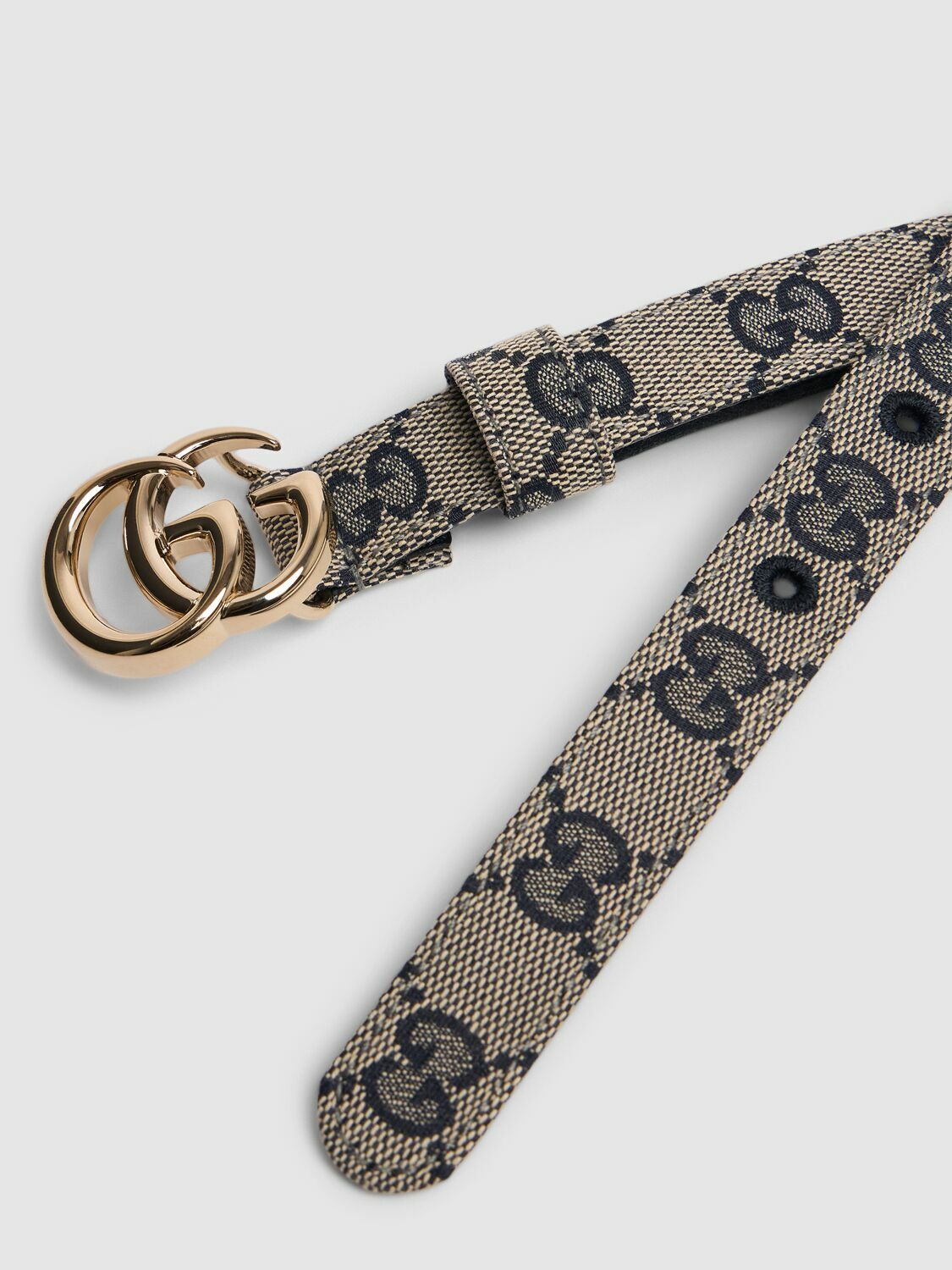 GUCCI 2cm Gg Marmont Canvas Belt Gucci