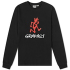 Gramicci Men's Long Sleeve Logo T-Shirt in Black