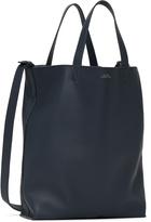 A.P.C. Navy Maiko Medium Shopping Tote