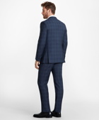Brooks Brothers Men's Regent Fit Plaid 1818 Suit | Dark Blue
