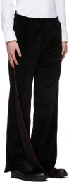 Y/Project Black Velour Layered Lounge Pants