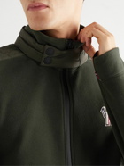 Moncler Grenoble - Shell-Trimmed Fleece Down Ski Jacket - Green