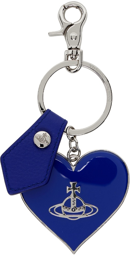 Photo: Vivienne Westwood Blue Mirror Heart Orb Keychain