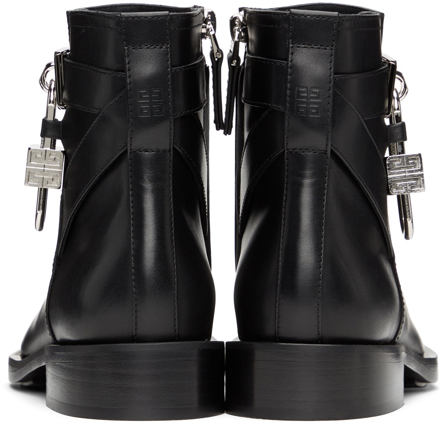 Givenchy Black Padlock Boots