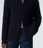 The Row Hornby cashmere zip-up cardigan
