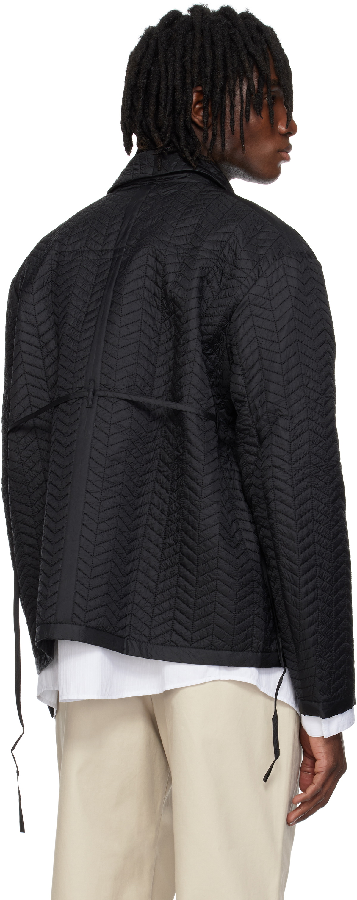 Craig Green Black Quilted Worker Jacket