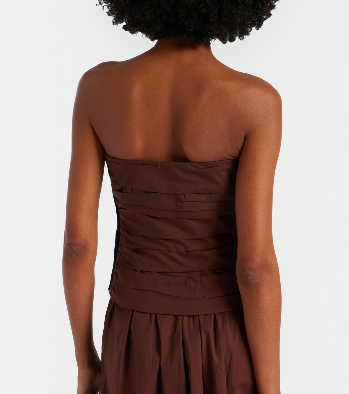 Adriana Degreas Strapless cotton top