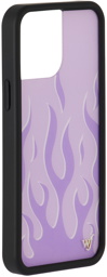 Wildflower Purple Lavender Flames iPhone 13 Pro Max Case