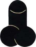Carne Bollente Black Floor Is Lava Rug