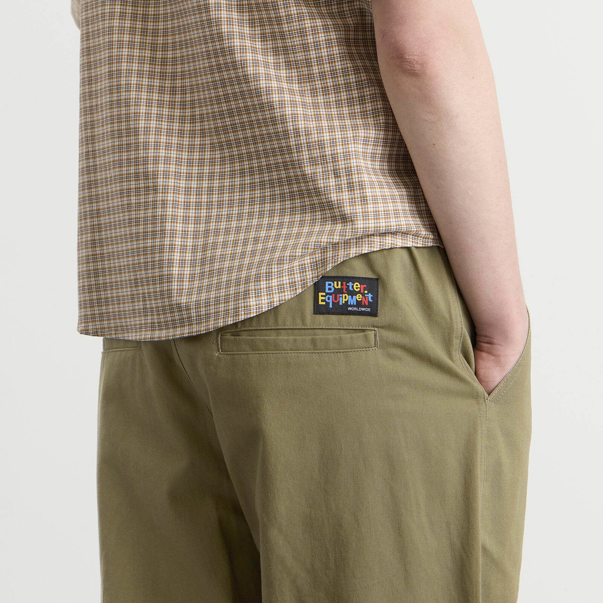 Butter Goods Men's Wide Leg Trousers in Fatigue