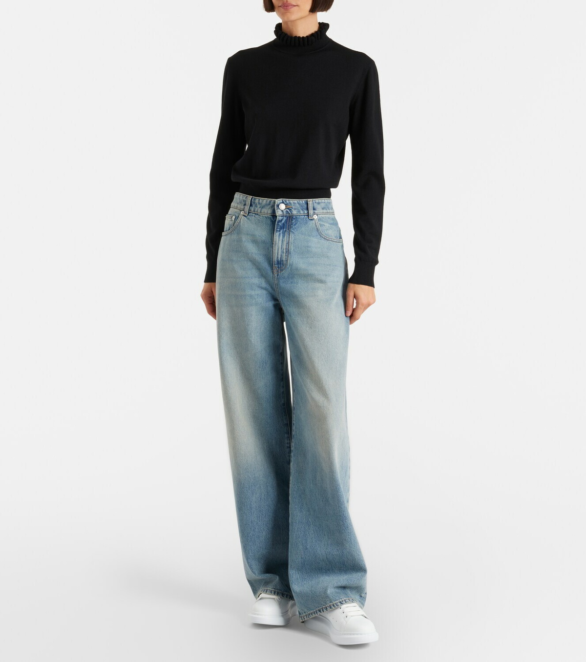 McQueen Oversized leather sneakers