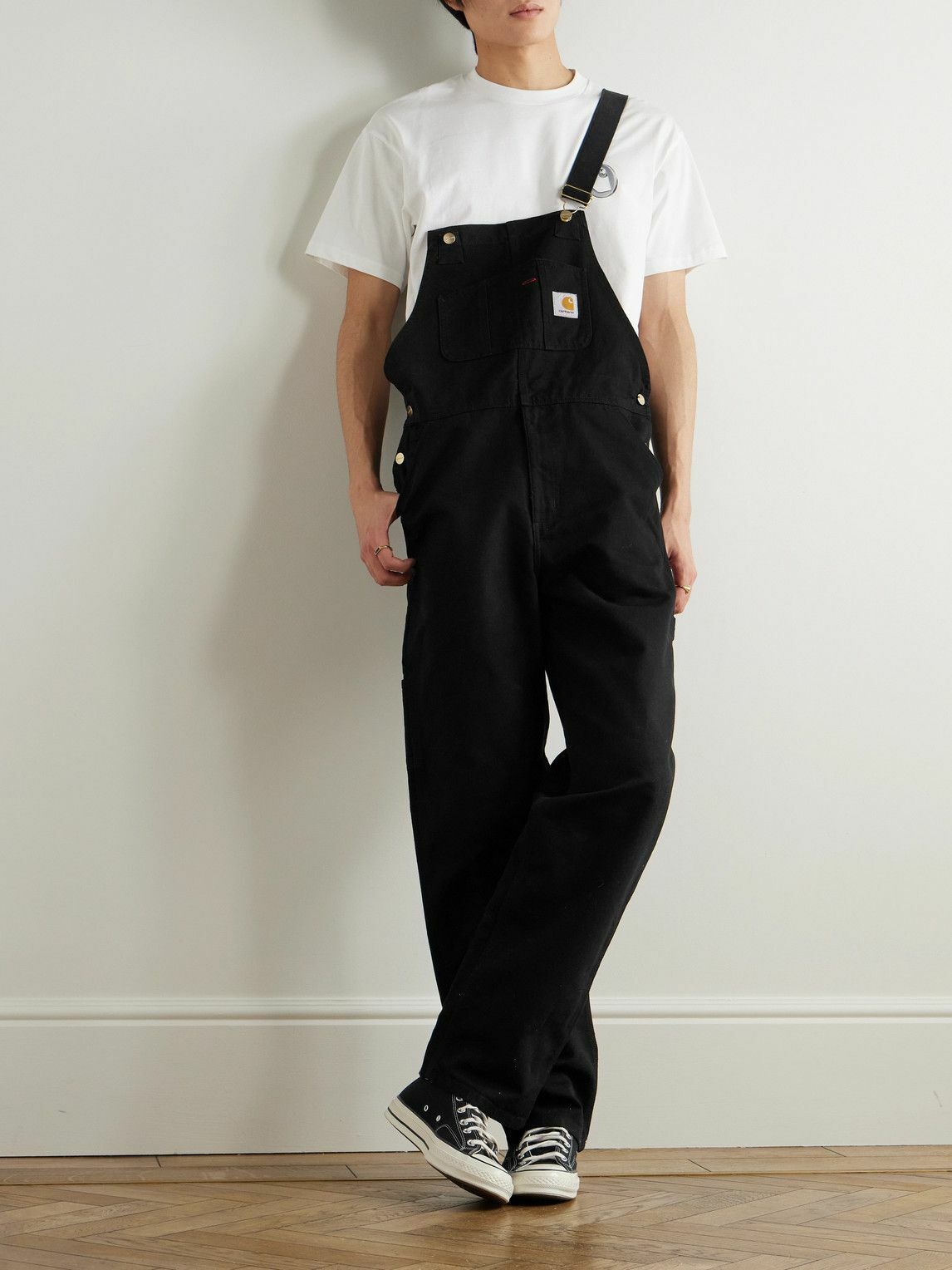 Carhartt WIP - Straight-Leg Cotton-Canvas Overalls - Black