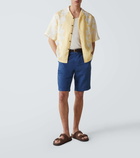 Fedeli Ajaccio linen Bermuda shorts