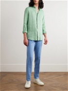 Incotex - Glanshirt Slim-Fit Linen Shirt - Green