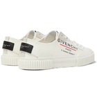 Givenchy - Suede-Trimmed Logo-Print Canvas Sneakers - White