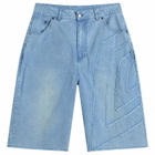 Umbro Men's Washed Drill Short in Insignia Blue