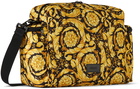 Versace Baby Black & Gold Barocco Diaper Bag