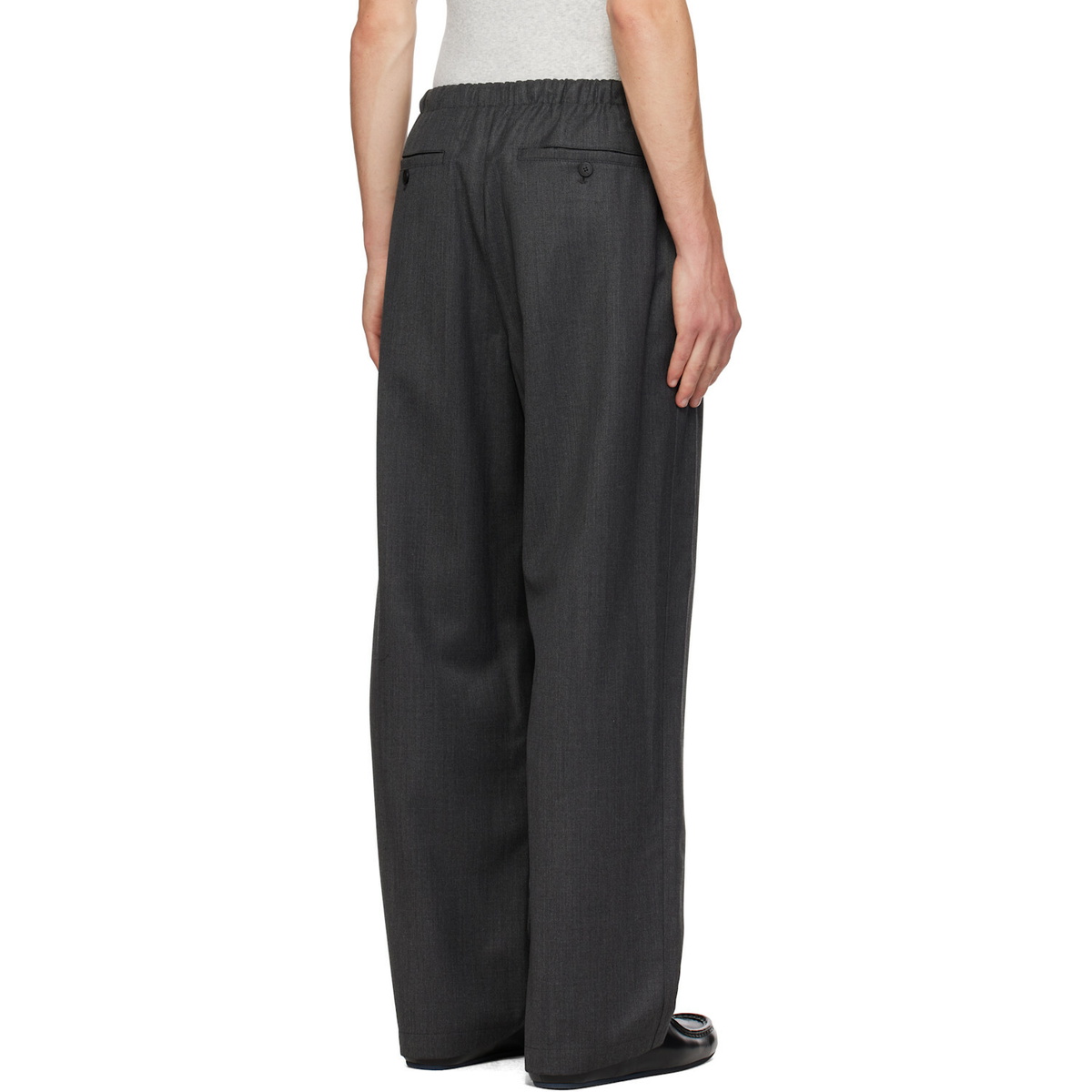 LE17SEPTEMBRE Gray Elasticized Easy Trousers