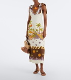 Alémais Island Cove linen midi dress
