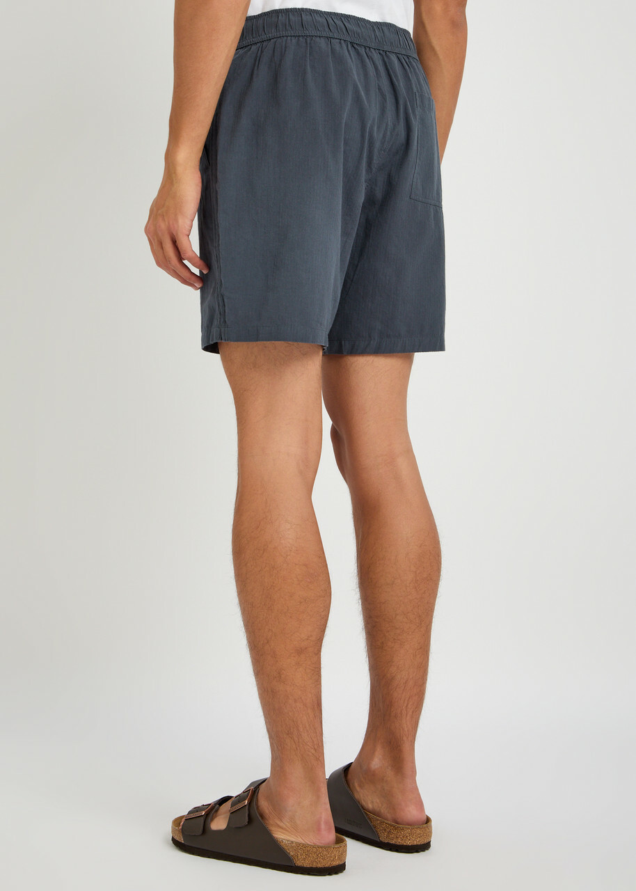 Paige Teague Cotton Shorts Navy