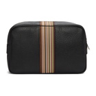 Paul Smith Black Leather Multistripe Pouch