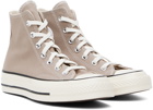 Converse Taupe Chuck 70 High Top Sneakers
