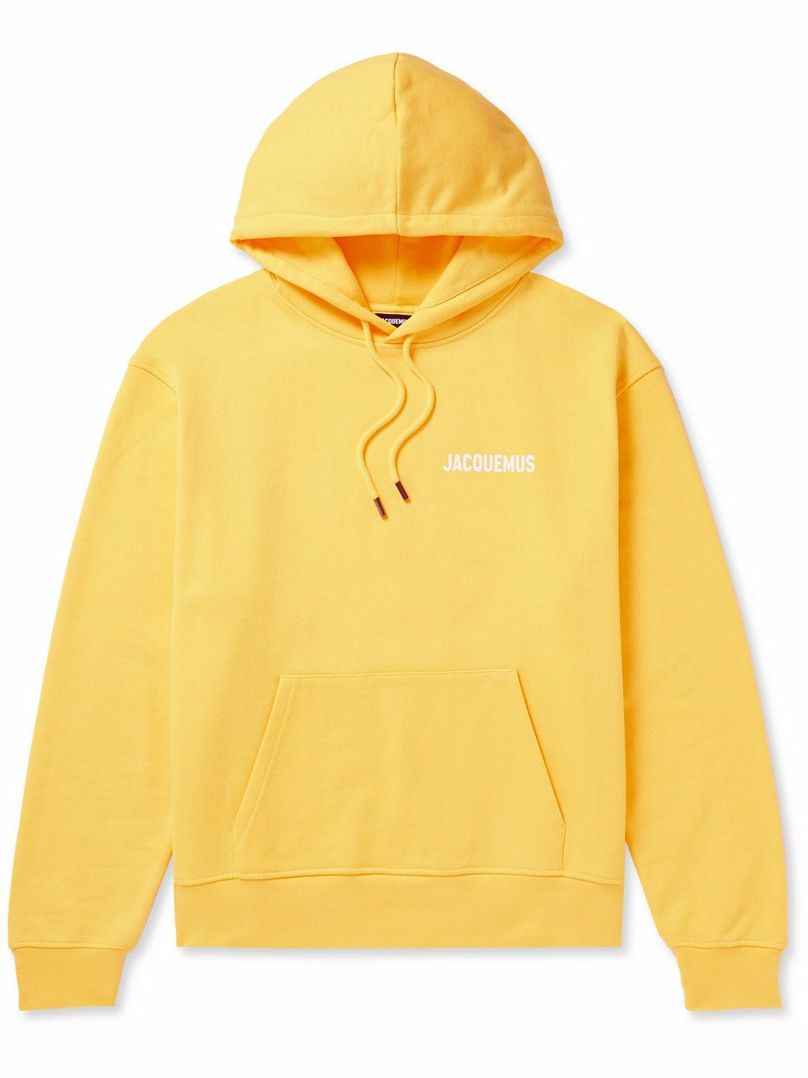 Jacquemus - Logo-Print Organic Cotton-Jersey Sweatshirt - Yellow Jacquemus