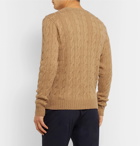 Ralph Lauren Purple Label - Cable-Knit Cashmere Sweater - Camel