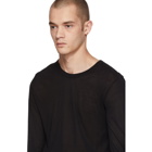 Rick Owens Black Long Sleeve Basic T-Shirt