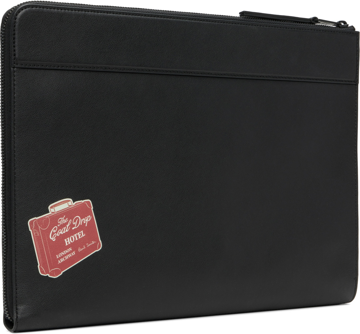 Paul Smith Black 'Hotel Stickers' Document Case
