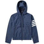 Thom Browne 4 Bar Zip Hooded Windbreaker