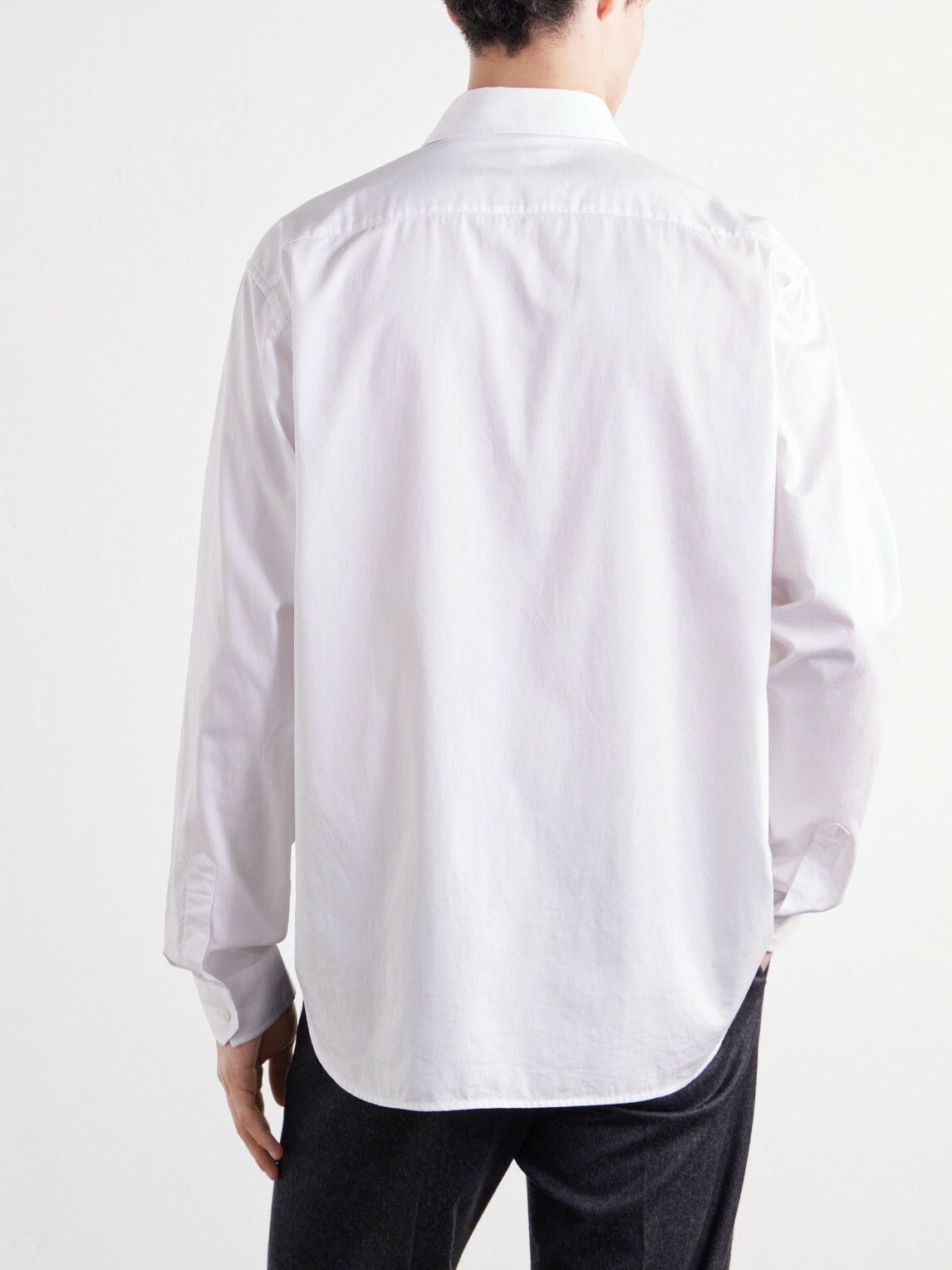 TOTEME - Button-Down Cotton-Poplin Shirt - White