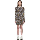 Les Reveries Black Floral Open-Back Dress