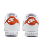 Nike Men's Cortez Sneakers in White/Campfire Orange