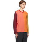 Comme des Garcons Homme Deux Multicolor Colorblocked Long Sleeve T-Shirt