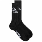ICECREAM Men's Running Dog Socks in Black