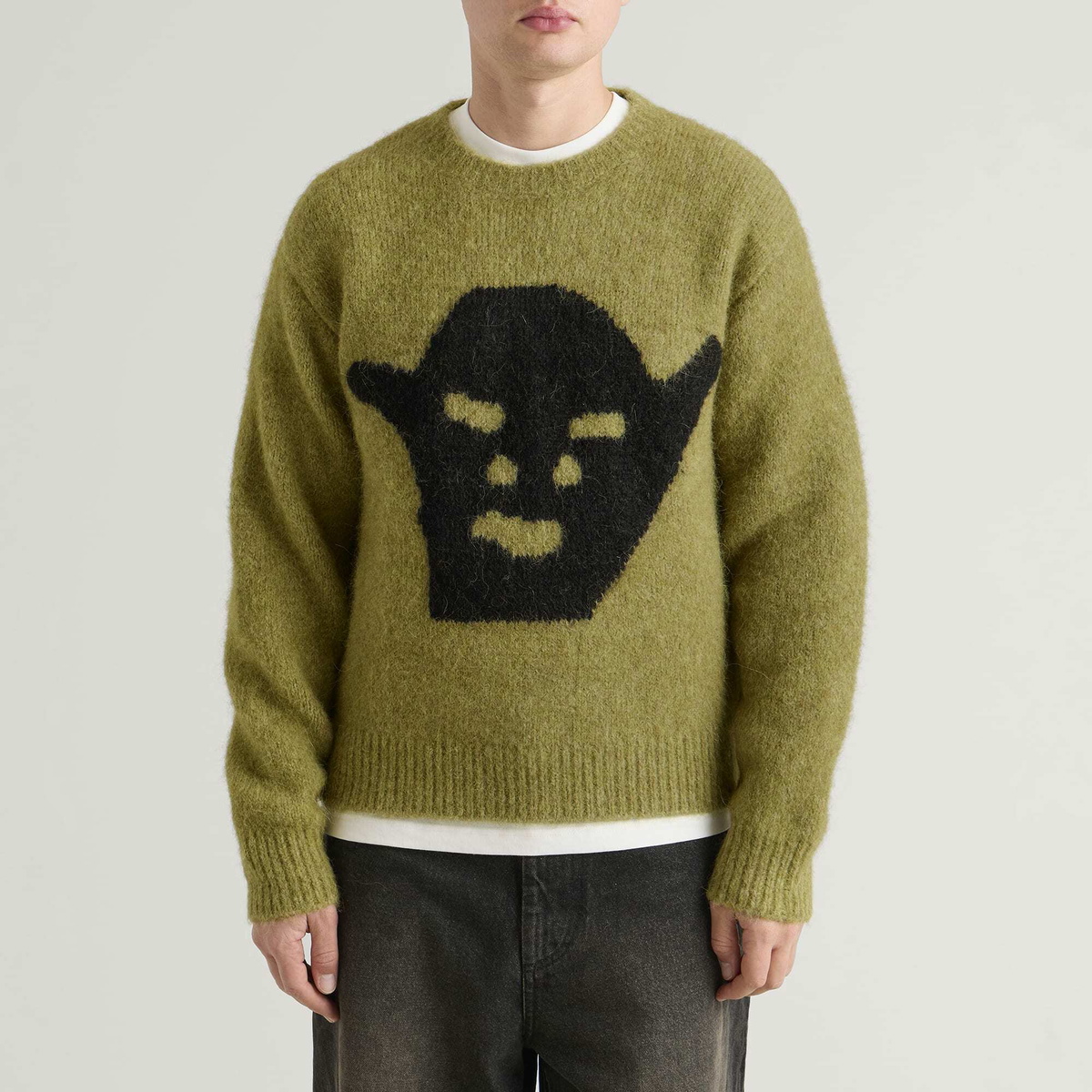 Heresy Men's Gob Knit Jumper in Green