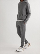 Ralph Lauren Purple label - Tapered Logo-Embroidered Cotton-Blend Jersey Sweatpants - Gray