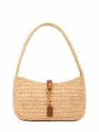 SAINT LAURENT - Mini Le 5 À 7 Raffia Hobo Bag