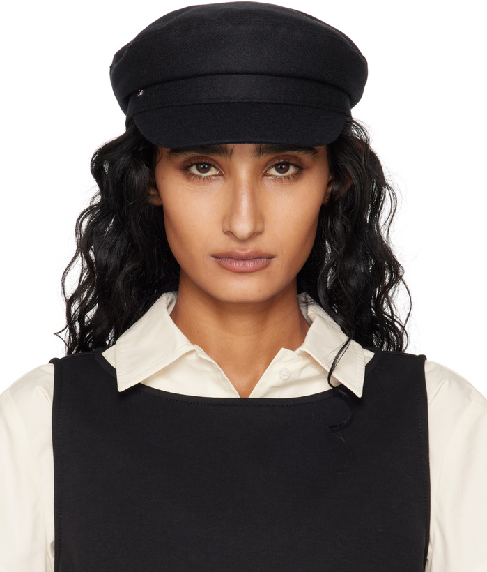 Photo: Weekend Max Mara Black Angora Cap