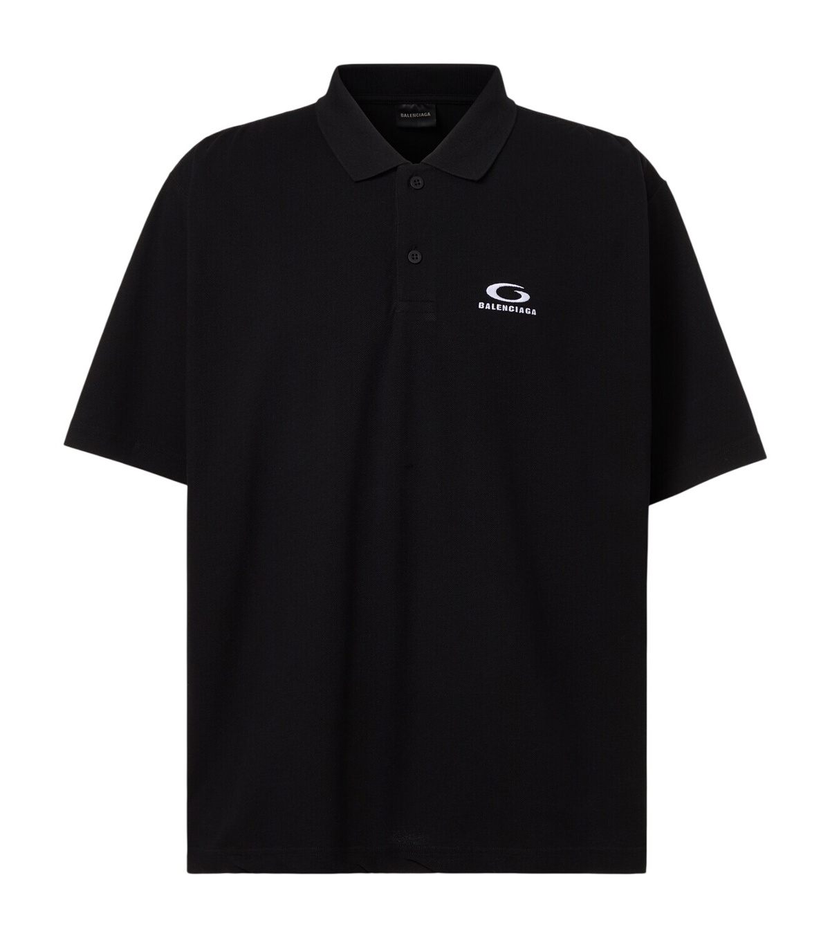 Balenciaga - Laurel Embroidered Distressed Cotton-Piqué Polo Shirt
