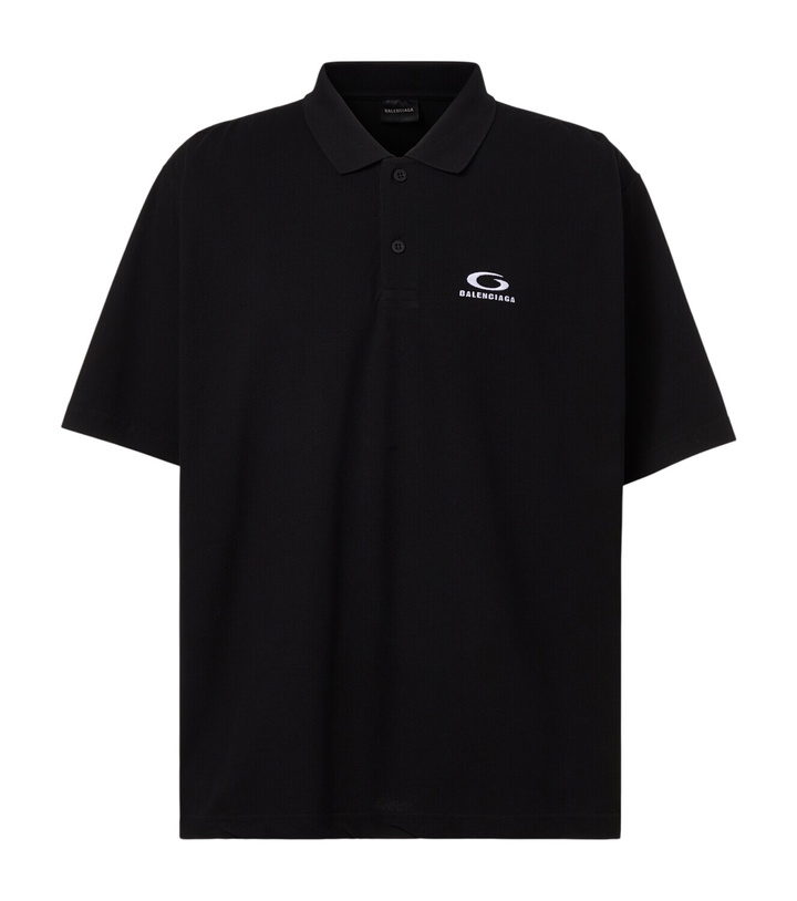 Photo: Balenciaga Logo cotton polo shirt