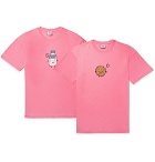 Vetements - Two-Pack Oversized Printed Cotton-Jersey T-Shirts - Pink