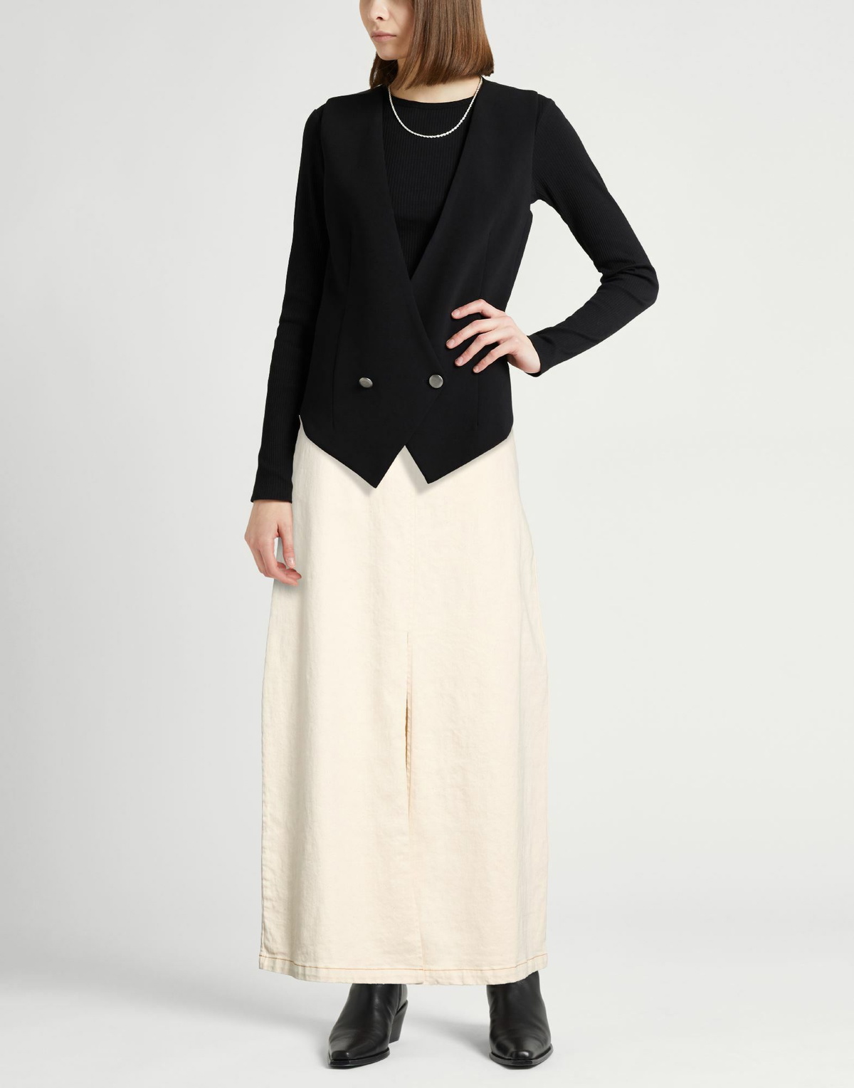Crossley Womens Maxi skirt in Beige
