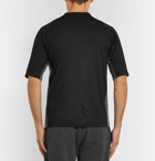 Z Zegna - Mesh-Panelled TECHMERINO Wool T-Shirt - Men - Black