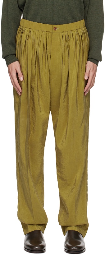 Photo: LEMAIRE Green Relaxed Trousers