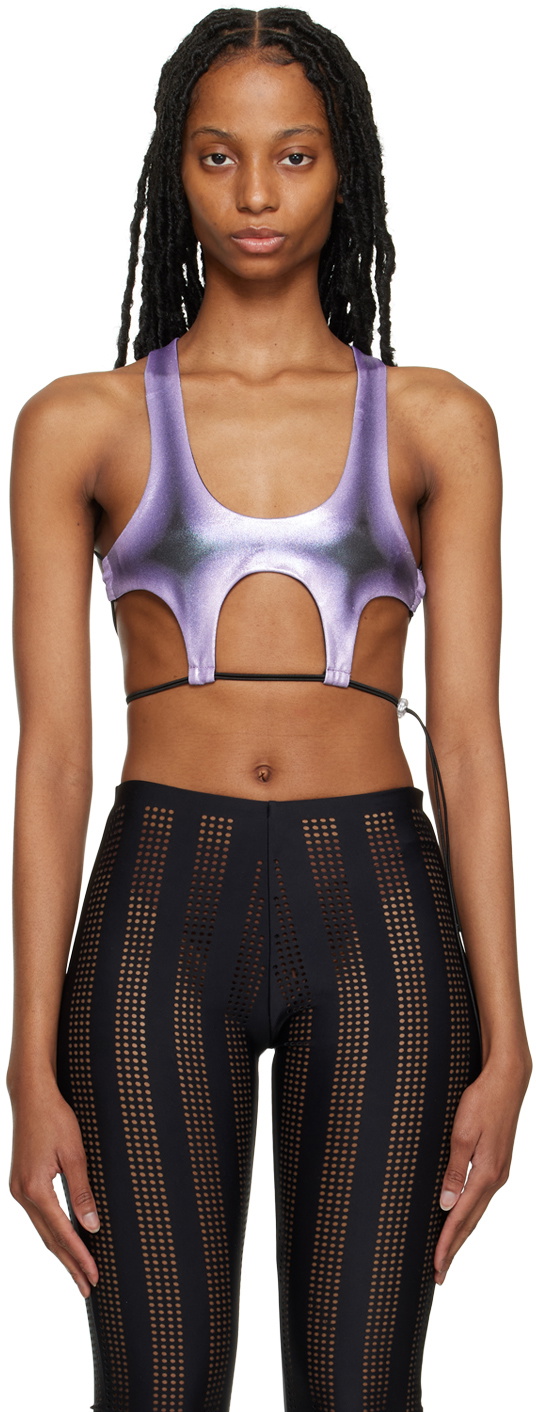 FAL-ASH Purple Cutout Tank Top