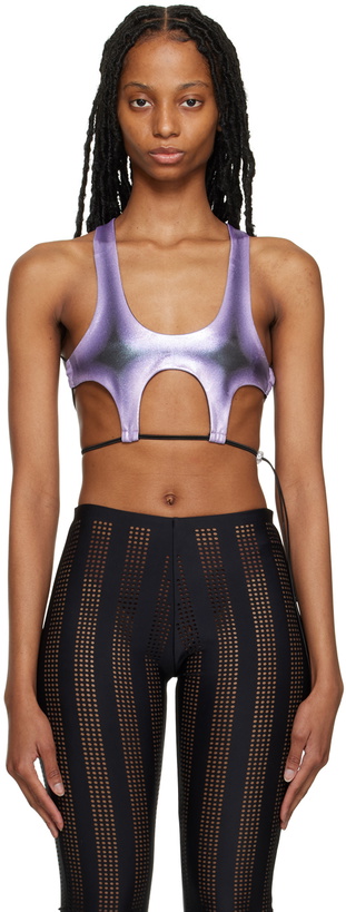 Photo: FAL-ASH Purple Cutout Tank Top
